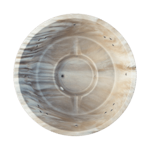 Wanna - jasny marmur (okrągły kształt) zrzut niecki