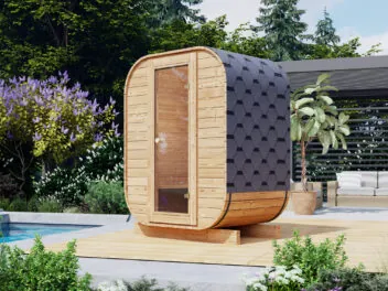 Sauna Premium MINI 165 x 125 cm + elektrický pec