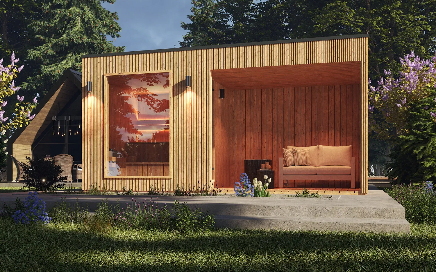 Domek-Saunowy-5-x-2,2m---sauna---wizualizacja